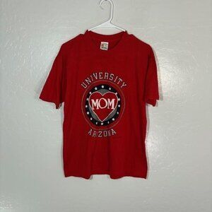 Vintage Arizona Wildcats Shirt Womens Large Red NCAA College Mom Signal 80s